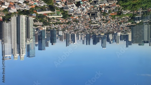 Jakarta, Indonesia – March 19, 2023: A cityscape view of Indonesia capital city Jakarta		