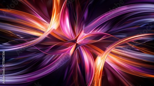 Purple and Orange Abstract Background
