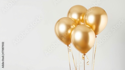 golden helium balloons generative ai