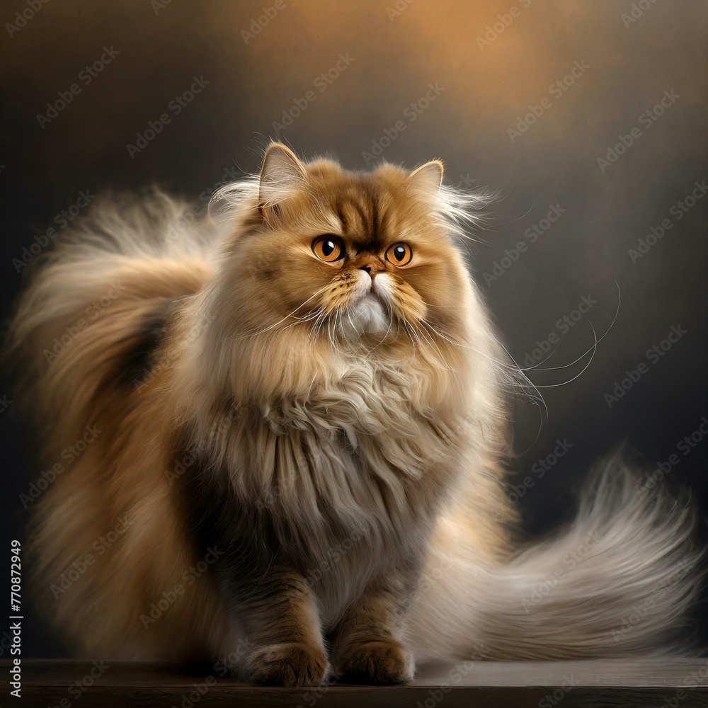 portrait of long hair a cat