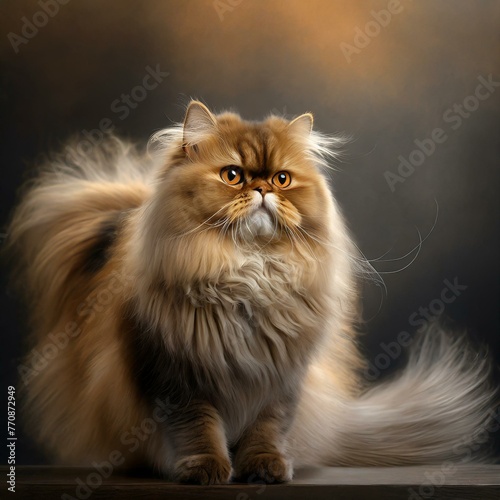 portrait of long hair a cat