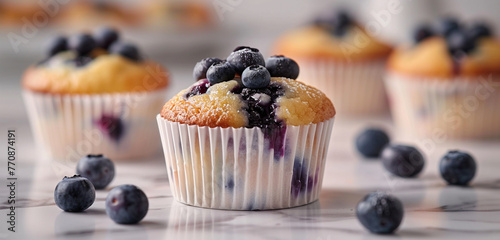 muffins with blueberries