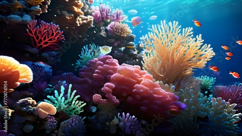 render background abstract coral reef ocean © Stefan Schurr