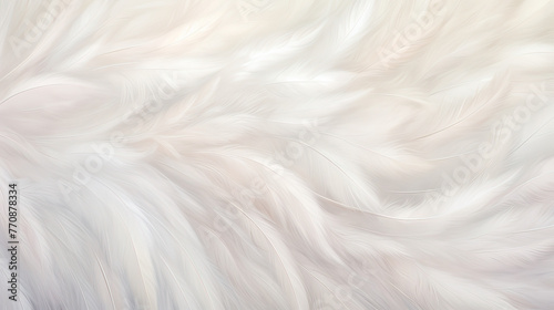 An artistic interpretation of a fluffy feather texture, with delicate and soft brushstrokes, a light and airy feel background Ai Generative