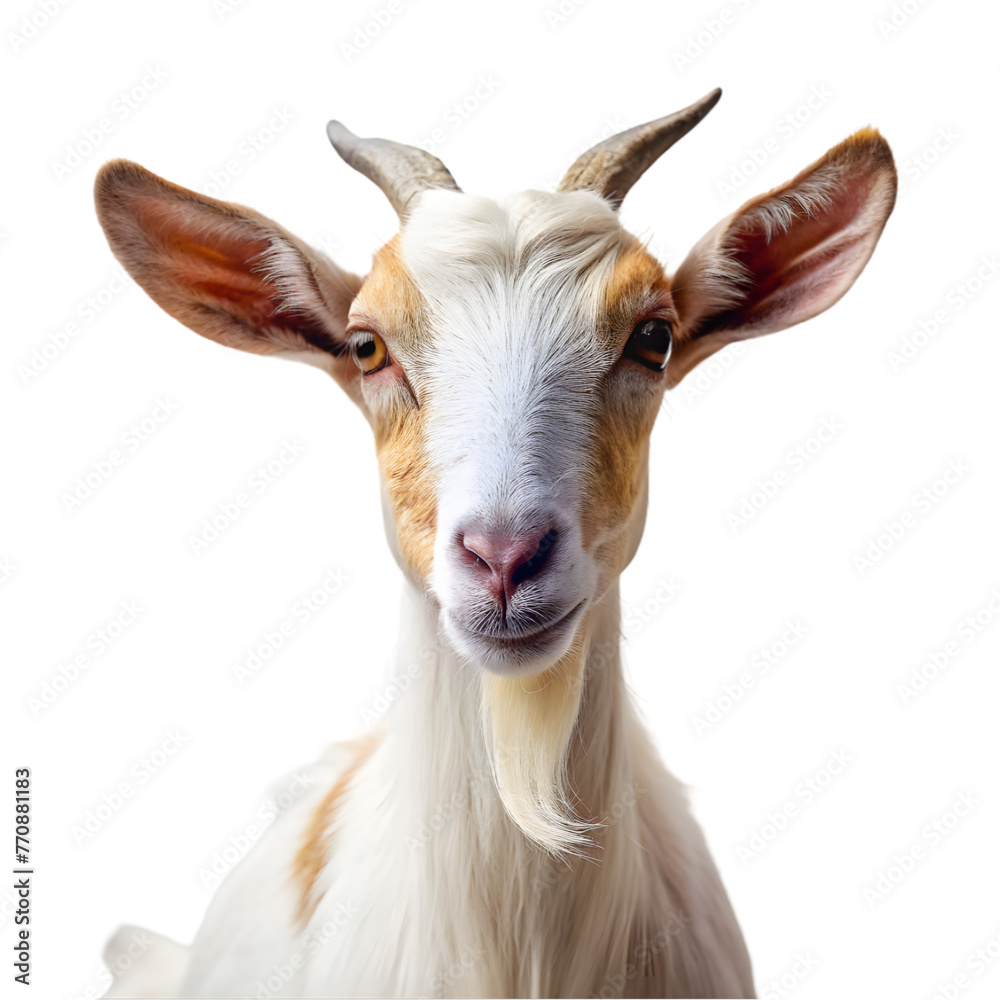 Fototapeta premium cute white goat