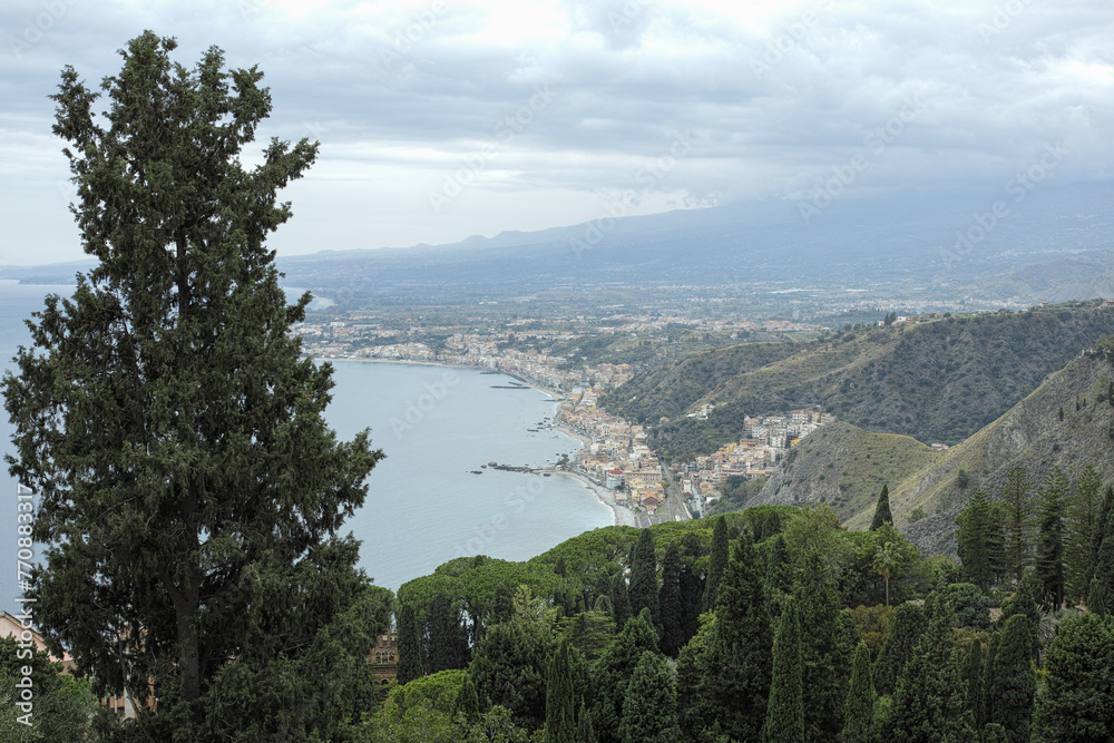 views from Castelmola, Sicily, Italy