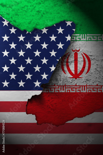 America and iran relationship vertical banner. America vs iran.