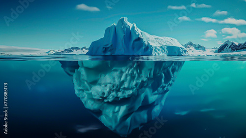 Investigate the environmental impact of icebergs being melted for freshwater versus traditional desalination methods. photo