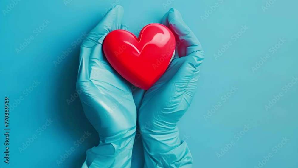 Heart in the hands of a doctor Heart in the hands of a doctor