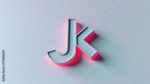 tik tok logo icon cut out on white background