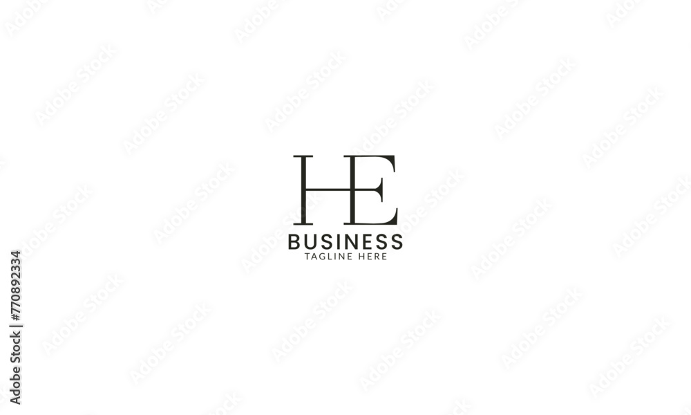 Creative HE latter logo design and intial logo Creative HE latter logo design and intial logo