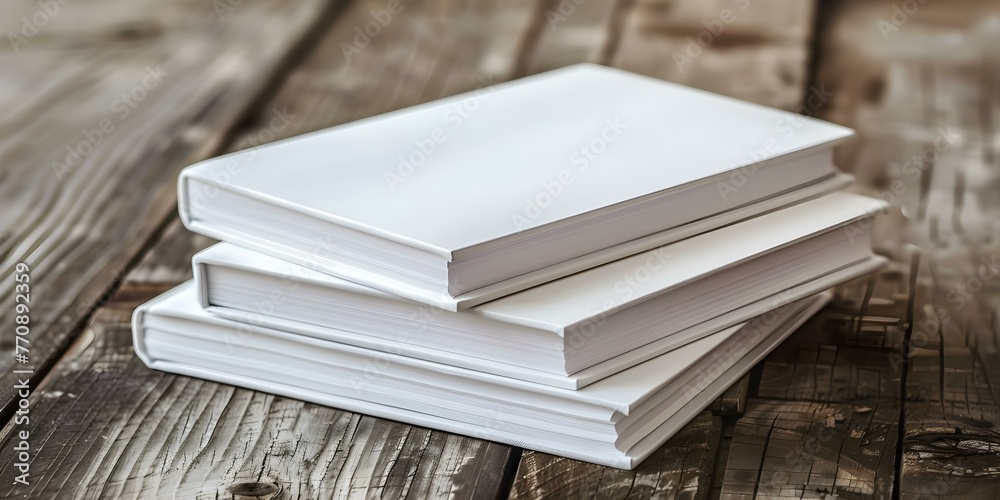 Blank hardcover books on a wooden table ready for custom design. Concept Books, Hardcover, Wooden Table, Custom Design, Creative Blank Canvas Blank hardcover books on a wooden table ready for custom design. Concept Books, Hardcover, Wooden Table, Custom Design, Creative Blank Canvas