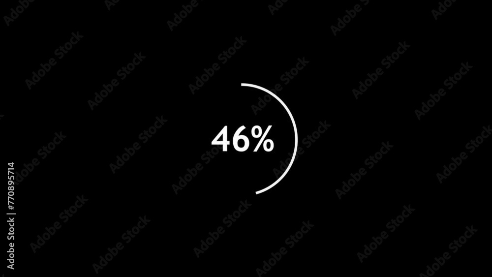 Stock video of a Loading Progress Bar Animation Background. Circle Loading icon with a black background, rendered in 4K resolution at 30 frames per second Stock video of a Loading Progress Bar Animation Background. Circle Loading icon with a black background, rendered in 4K resolution at 30 frames per second