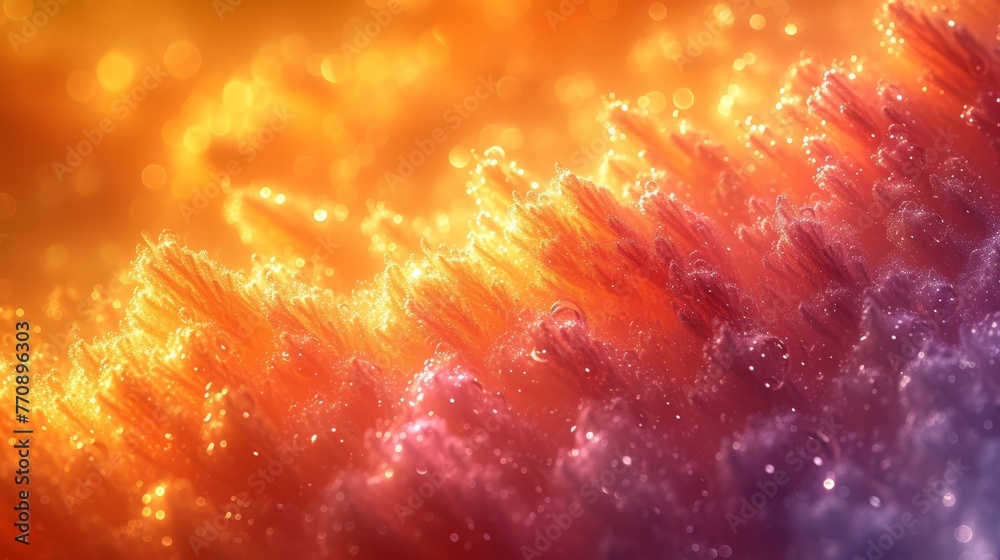 Fototapeta premium an orange, yellow, and purple blurred background