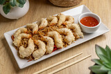 Delicious Asian fried shrimp