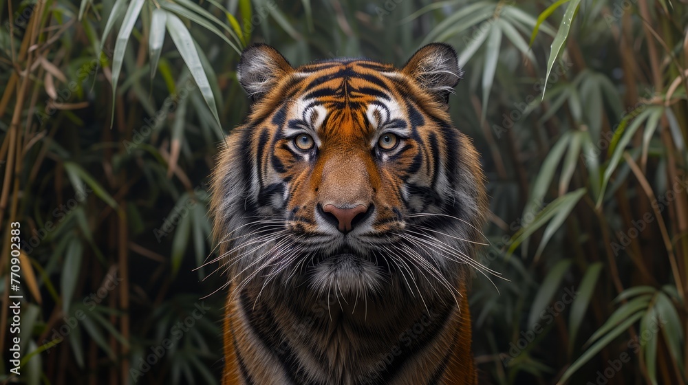  blurred tiger face