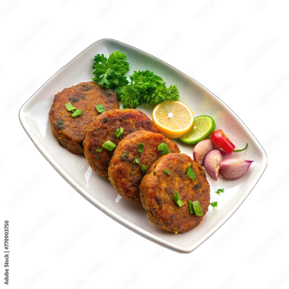 tunde ke kabab, also known as buffalo, chicken or meat galouti kebab