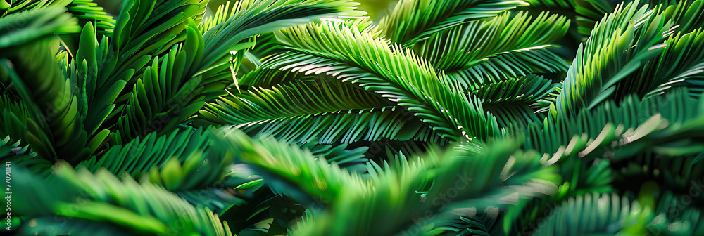 The Essence of Green, A Lush Canvas of Leaves, Painting Patterns of Growth and Life in Vibrant Shades