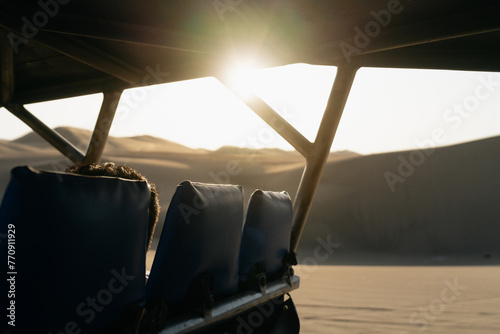 Buggy backseat in the desert photo
