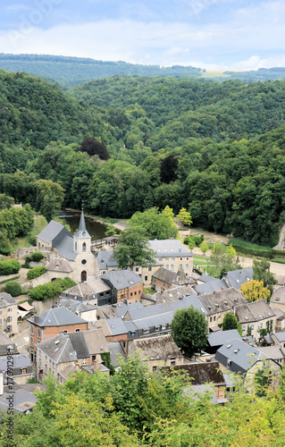 view over the lovely ancient town of Durbuy, Belgium