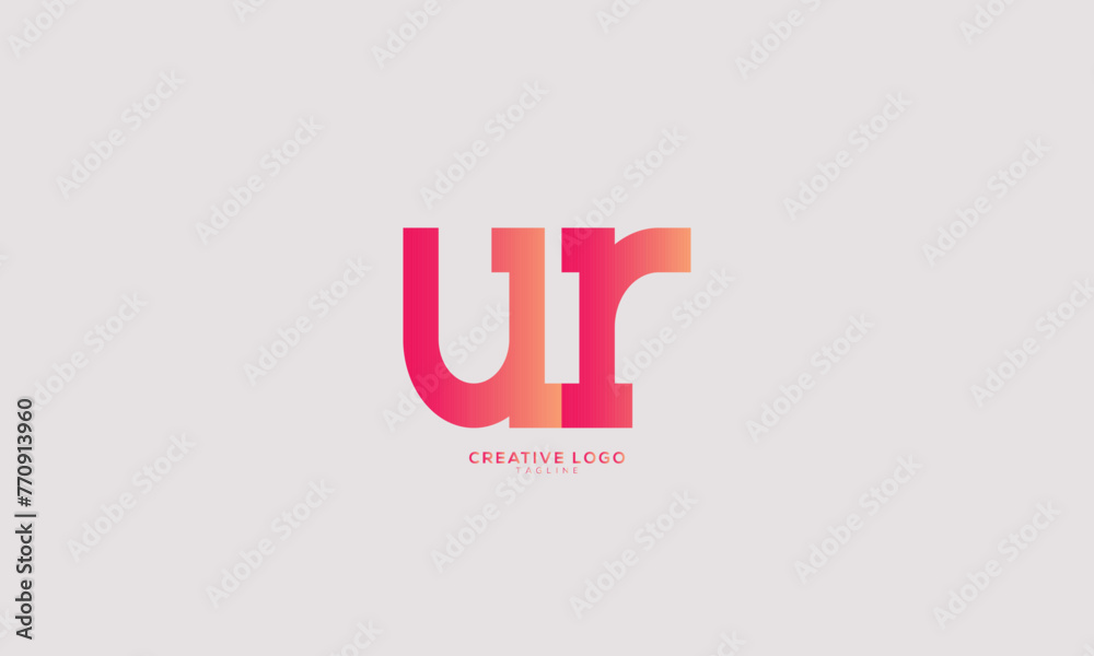 UR Abstract initial monogram letter alphabet logo design UR Abstract initial monogram letter alphabet logo design