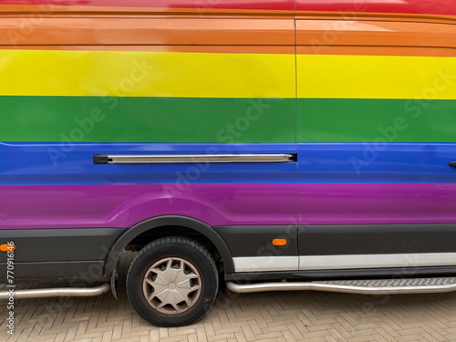 rainbow van photo