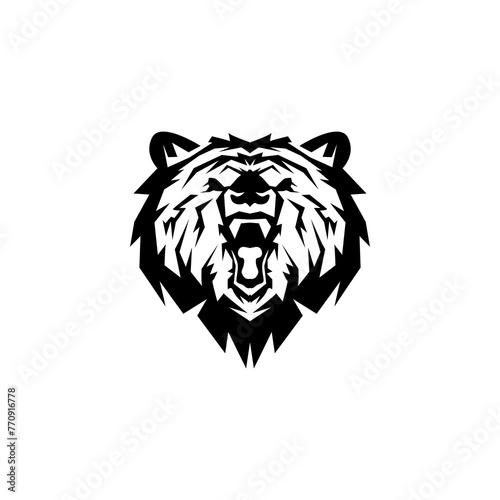 Fototapeta Naklejka Na Ścianę i Meble -  Bear icon. Bear vector illustration. Bear logo.