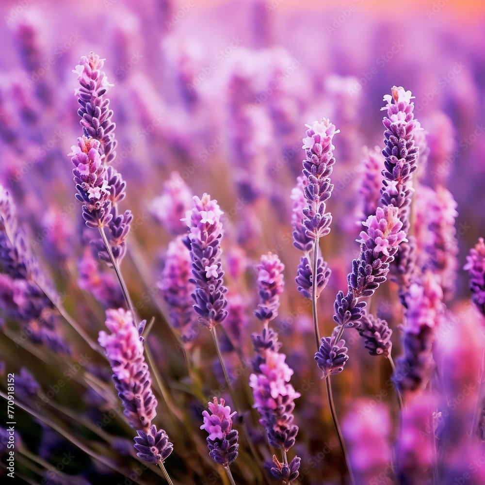Obraz premium Beautiful colorful Lavender flowers