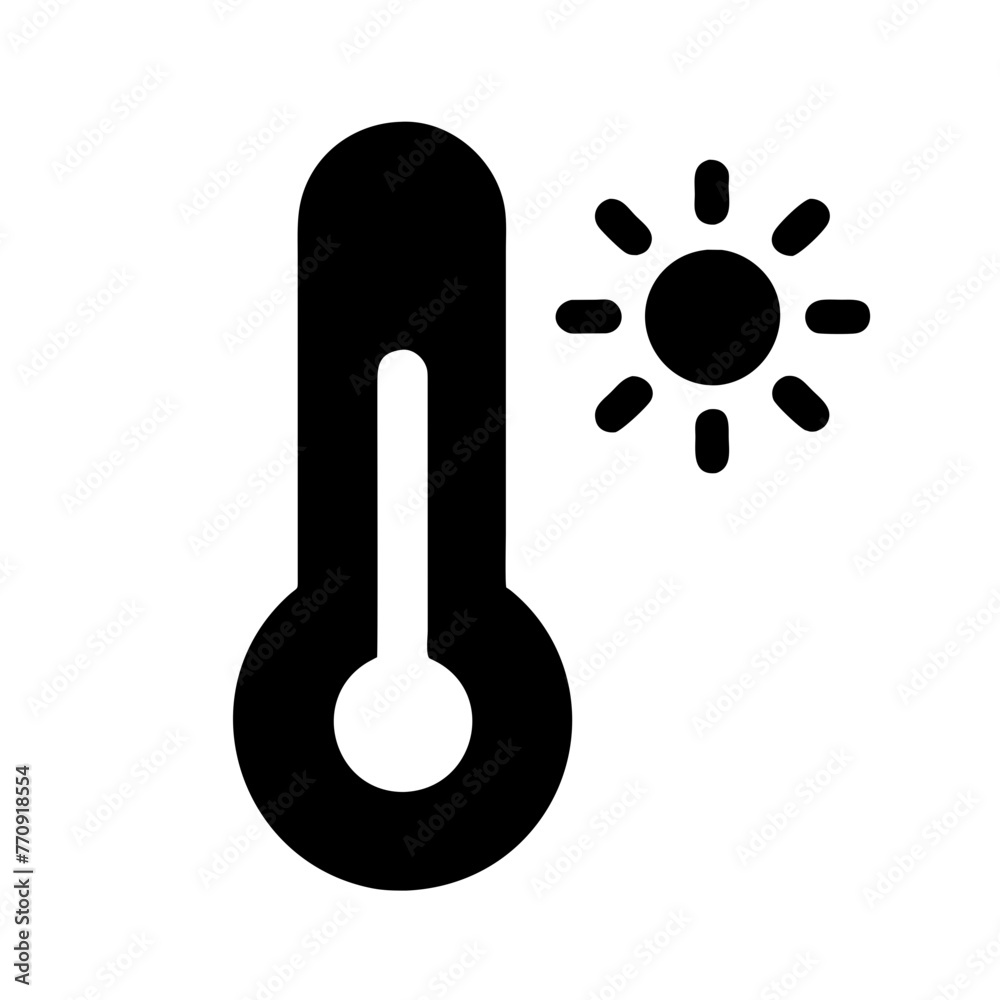 thermometer silhouette vector illustration icon.
thermometer silhouette vector illustration icon.