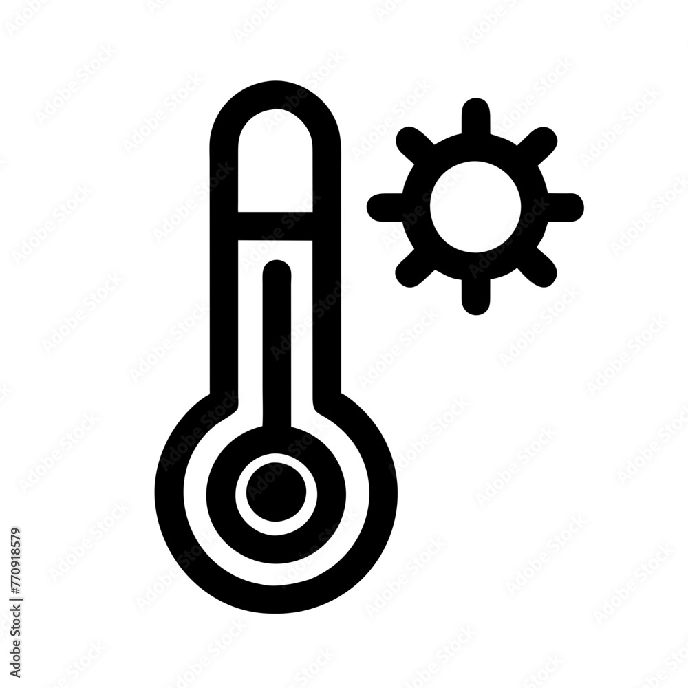 thermometer silhouette vector illustration icon.
thermometer silhouette vector illustration icon.