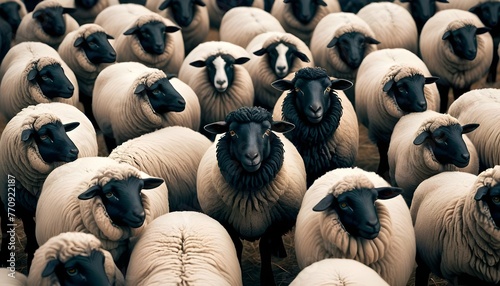 a-black-sheep-standing-out-from-the-flock-