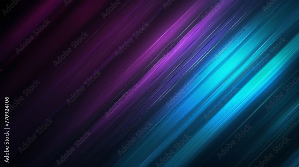 Abstract Background: Dark Gradient with Purple and Blue Stripes