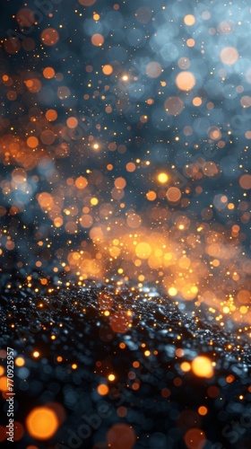 Blurry Blue and Red Background