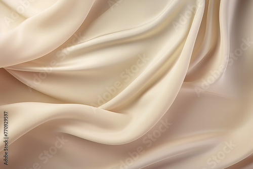 Soft pastel beige cream shiny satin silk swirl weve, luxury, background 