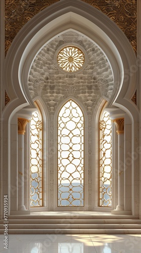 Spacious Room With Large Marble Floor