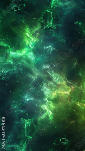 Explosive waves of cosmic energy. Abstract colored background.