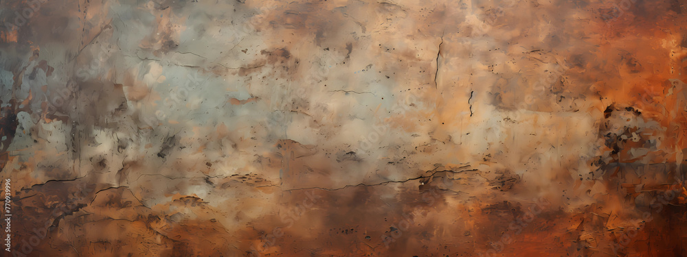 Old rust colored plaster backdrop 3:1 paint daubs Old rust colored plaster backdrop 3:1 paint daubs