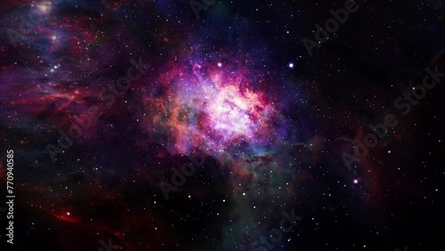 Wallpaper Mural nebula galaxy particles space background Torontodigital.ca