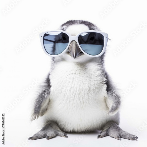 Cute funny Penguin wearing sunglasses