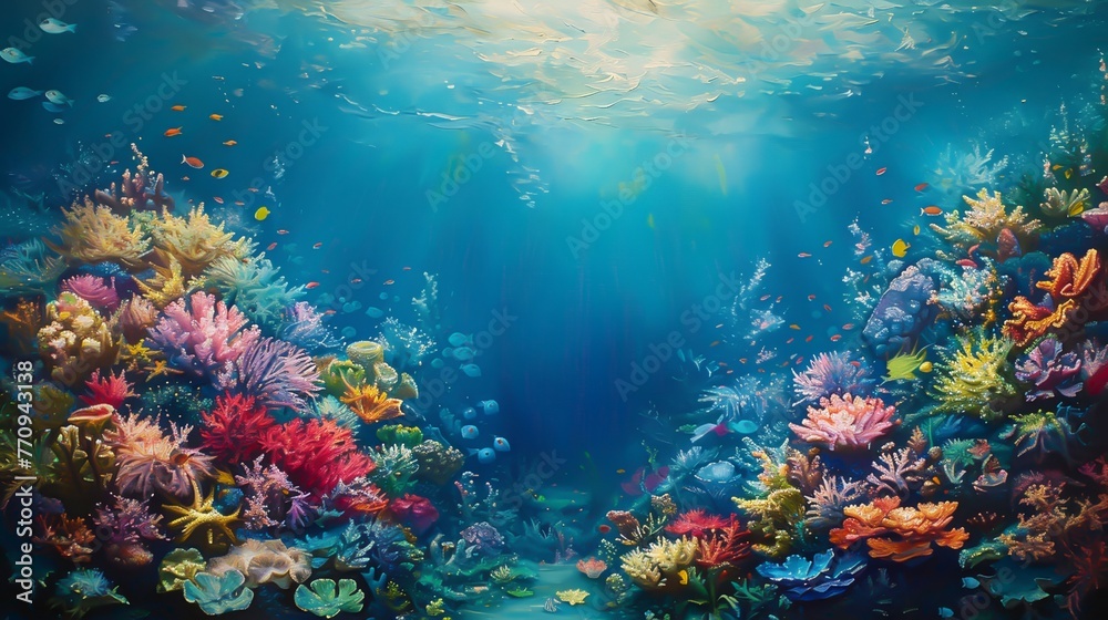 A wonderful underwater landscape