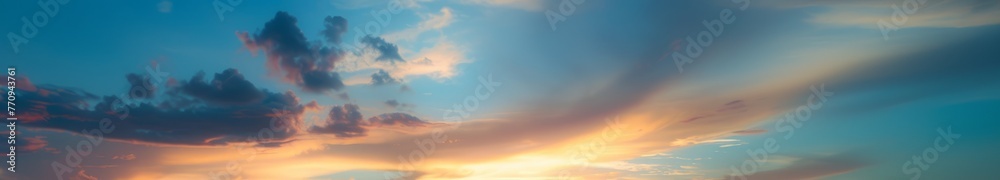 background.  sunset sky.  copy space