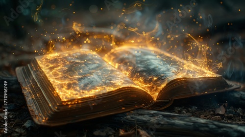 Ancient Book Emits Flames