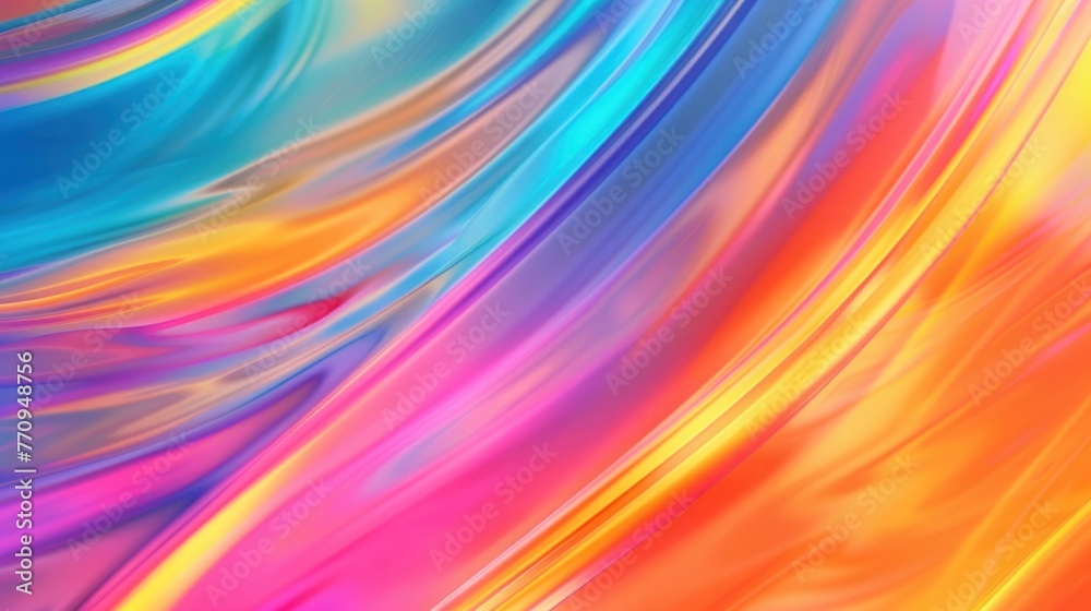 Fototapeta premium Rendering 3d Abstract colorful hologram dynamic style background. AI generated image