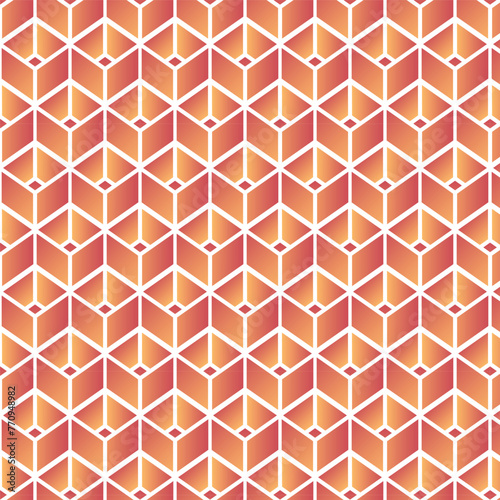 Vector illustration for geometric 3d colourful cube pattern