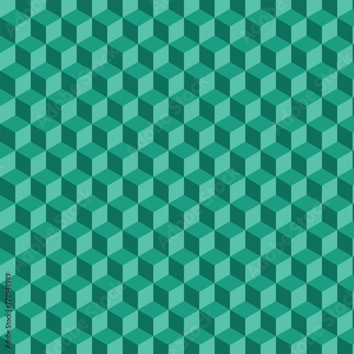 Vector illustration for geometric 3d cube pattern