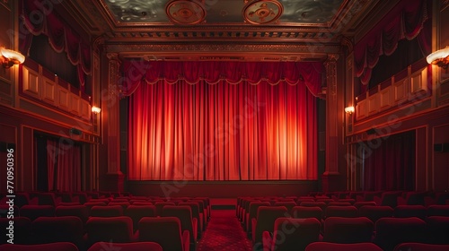 Step Back in Time: Majestic Old-World Cinema Hall Evoking the Golden Age of Film