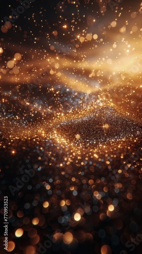 Blurry Sky Filled With Stars