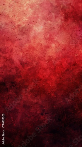 Red and Gold Paint Adorning Wall