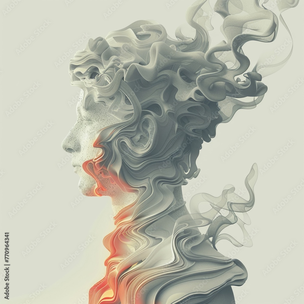 Create a mesmerizing side view graphic depicting the transformative influence of mythology on art Blend iconic mythological figures with modern art elements Create a mesmerizing side view graphic depicting the transformative influence of mythology on art Blend iconic mythological figures with modern art elements