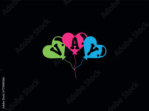 VAY Luxury Letter Balloons Logo photo